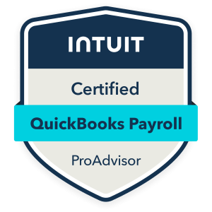 Intuit Certified QuickBooks Payroll ProAdvisor badge